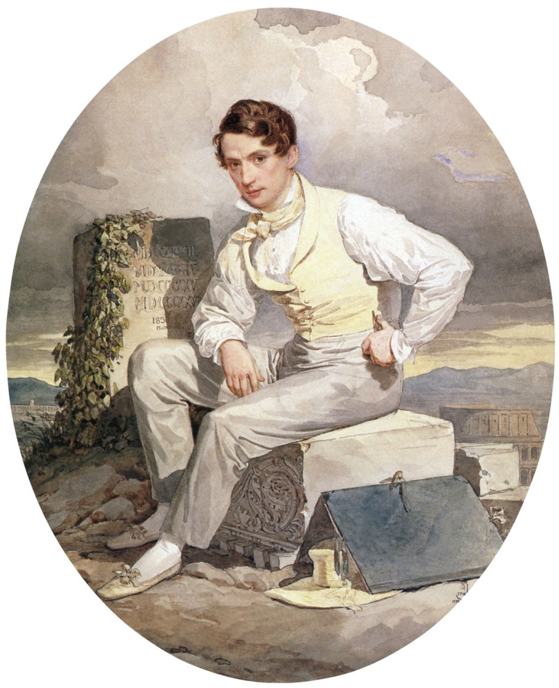 Александр Павлович Брюллов. Автопортрет. 1830