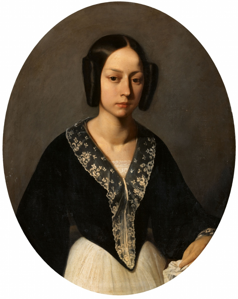Жан-Франсуа Милле. Портрет молодой женщины (Мадам Лефран)