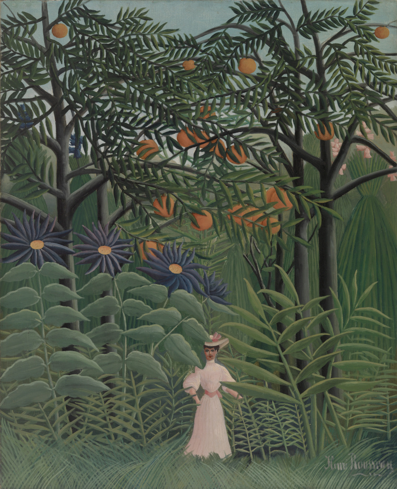 Анри Руссо. Женщина, гуляющая в экзотическом лесу