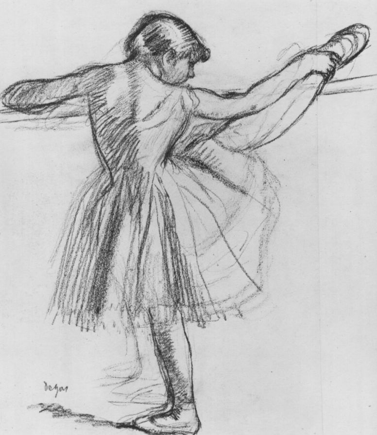 Эдгар Дега. Балерина у станка
