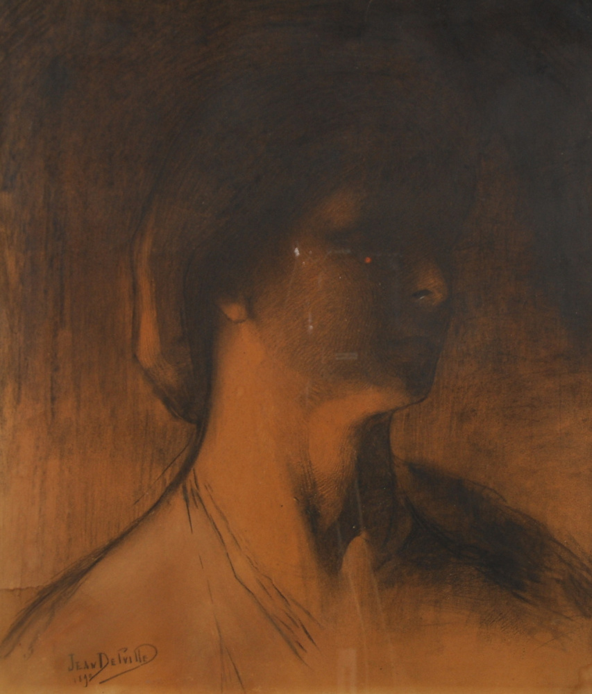 Жан Дельвиль. Портрет женщины