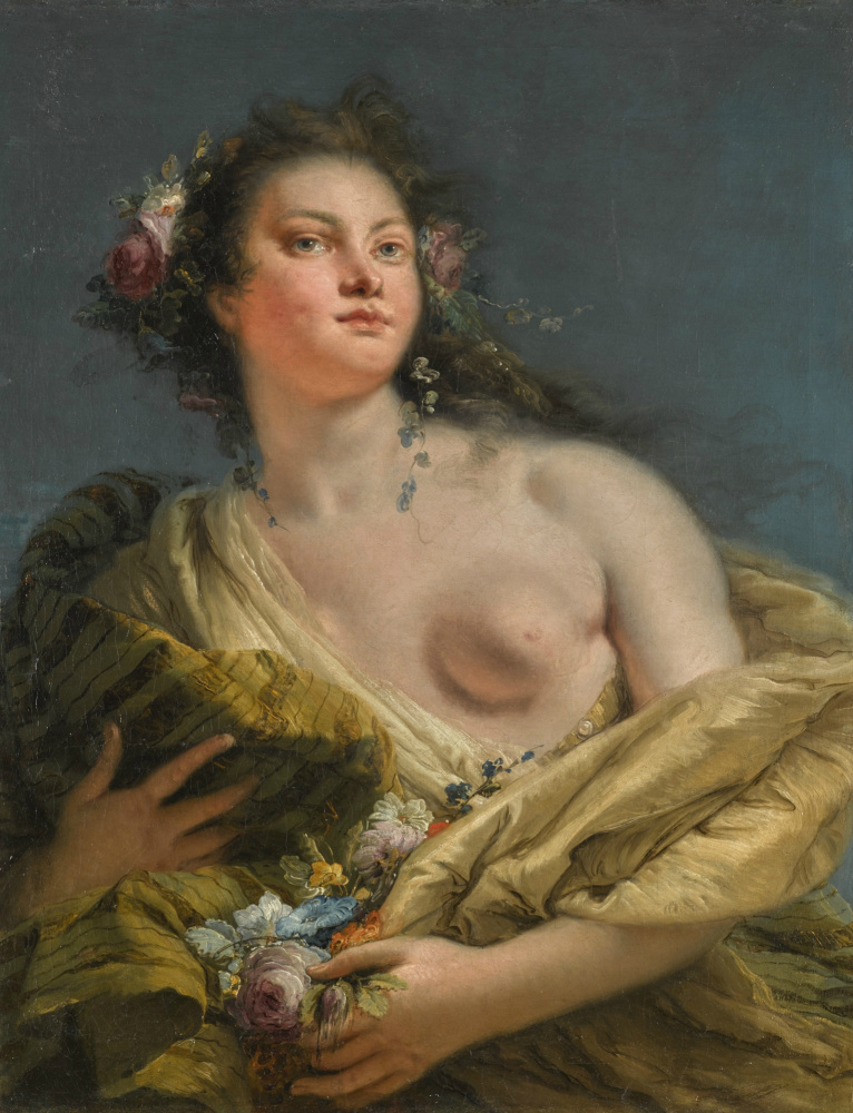 Джованни Баттиста Тьеполо. Портрет женщины в образе Флоры