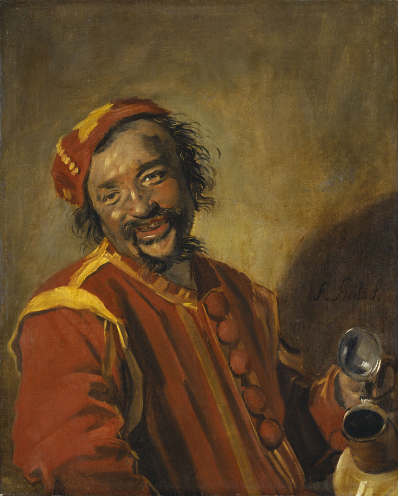 Франс Хальс. Весельчак. Портрет улыбающегося мужчины с кувшином