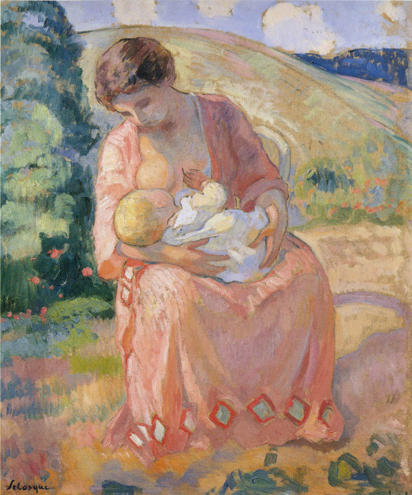 Анри Лебаск. Мать и дитя.