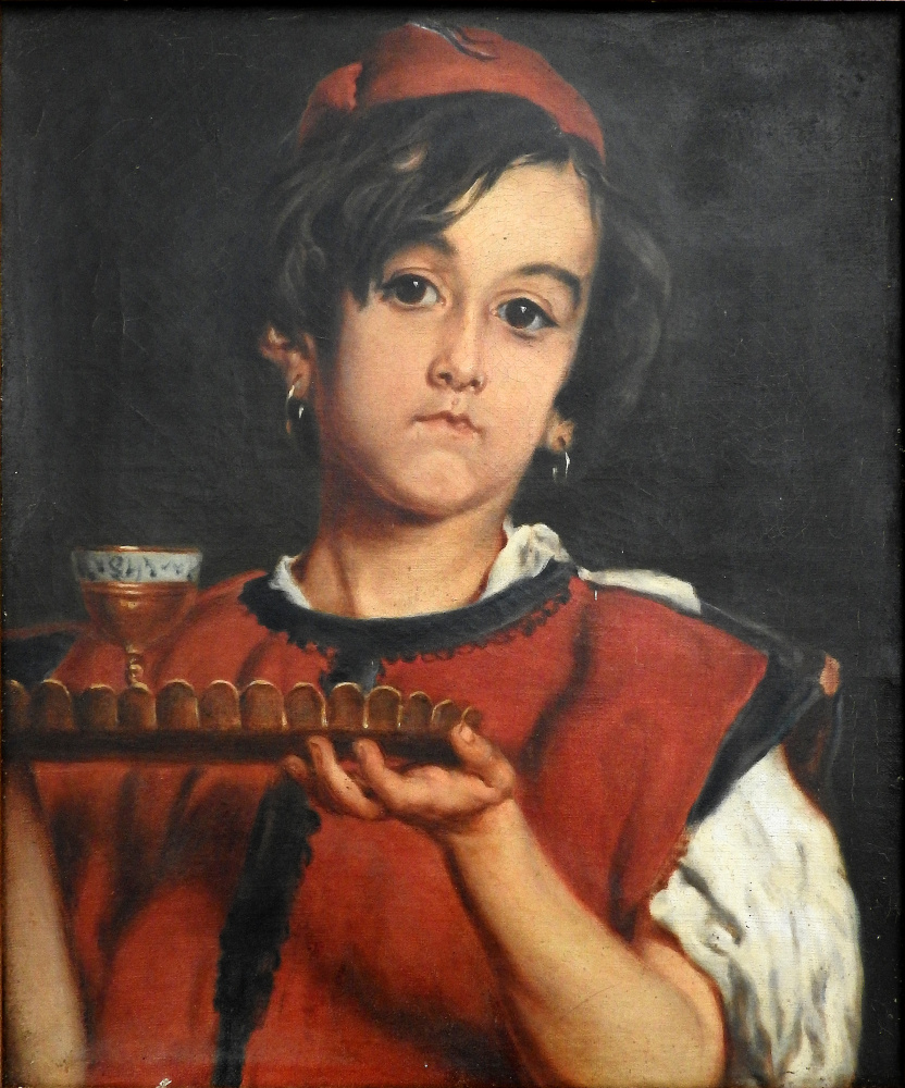 Альфред Деходенк. Маленький марокканец на плато (или портрет Эдмона, сына художника, в роли марокканского слуги)