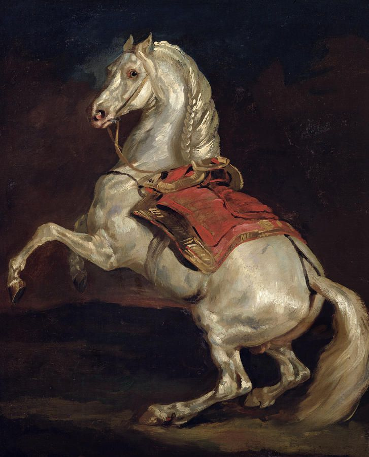 Теодор Жерико. Тамерлан. Конь императора Наполеона под красным седлом