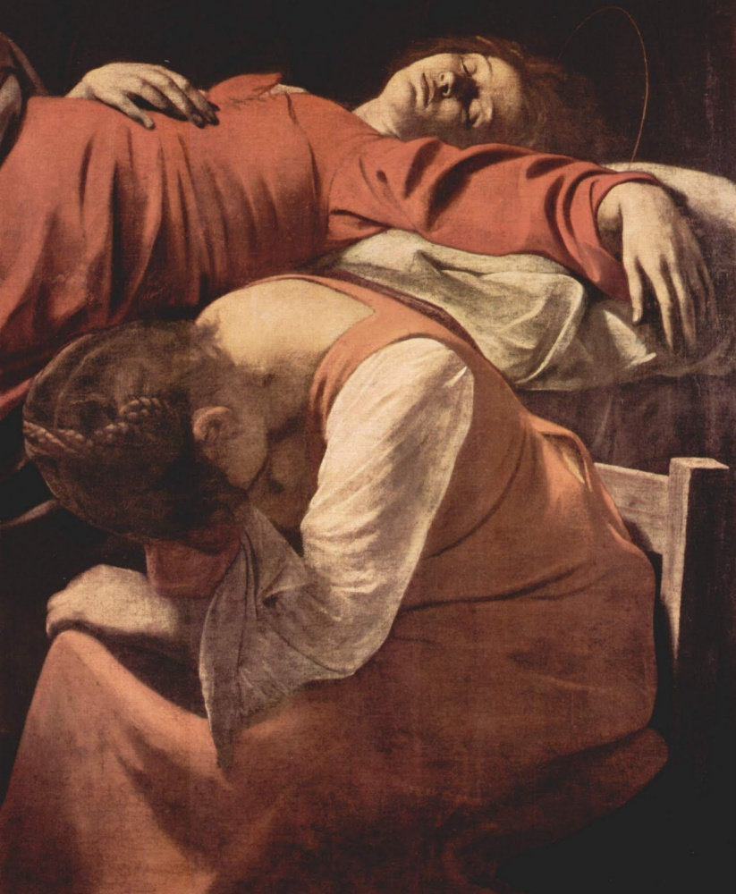Микеланджело Меризи де Караваджо. Успение Богоматери. Фрагмент
