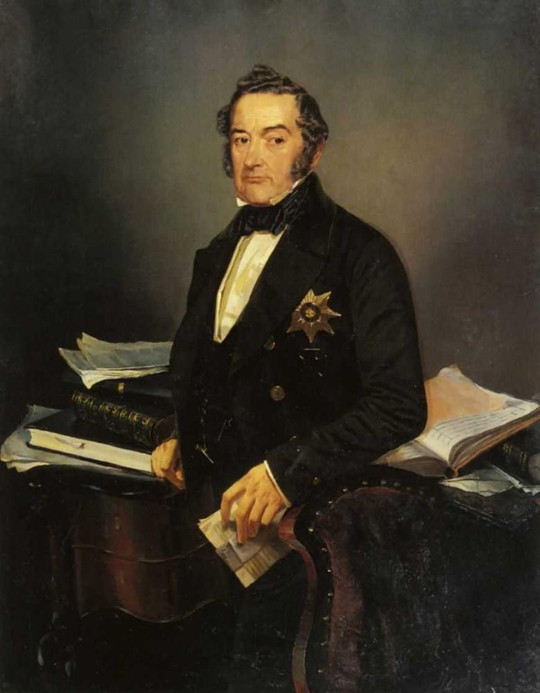 Михаил Александрович Зичи. Портрет И.Н.Толстого. 1854