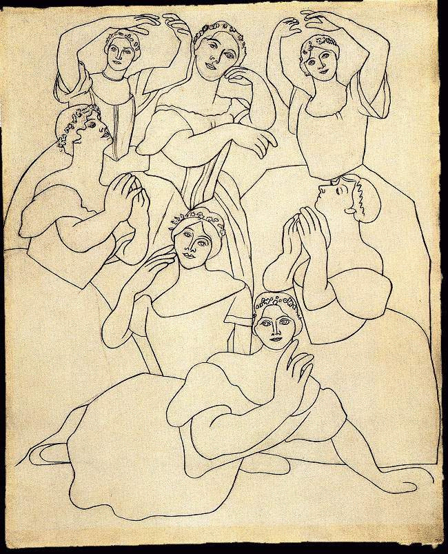 Пабло Пикассо. Семь балерин