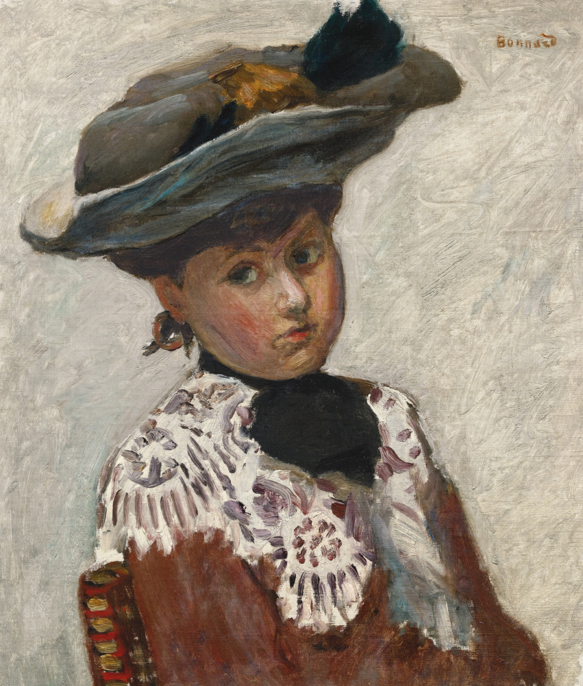 Пьер Боннар. Молодая женщина в шляпе