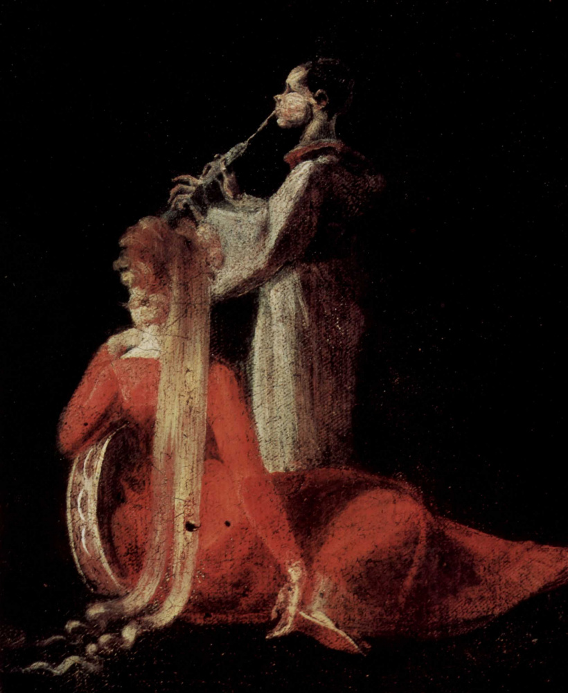 Иоганн Генрих Фюссли. Царица эльфов Титания и Основа, ткач с головой осла, деталь