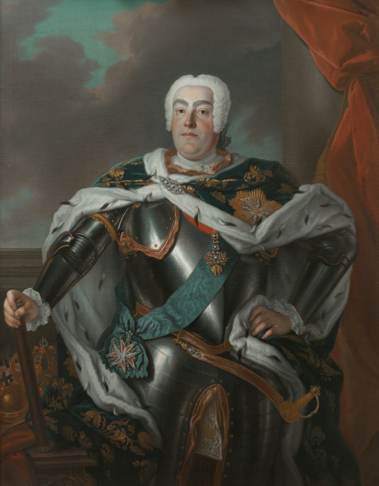 Луи де Сильвестр. Портрет короля Польского, курфюрста Саксонского и великого князя Литовского Августа III