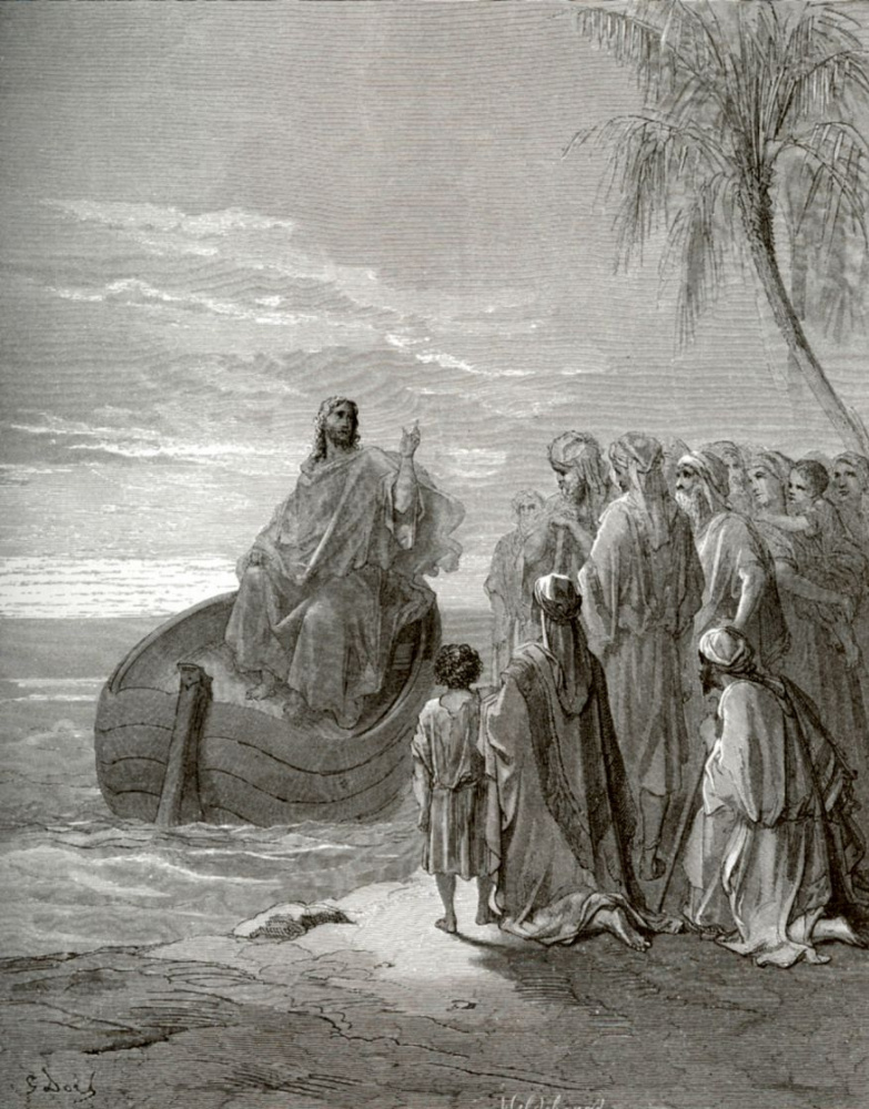Поль Гюстав Доре. Проповедь Иисуса Христа у озера Геннисаретского
