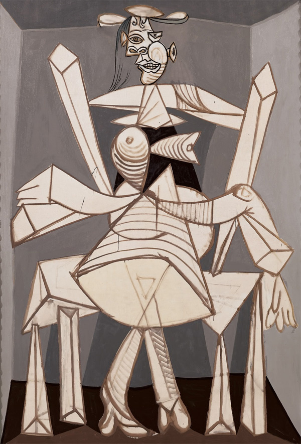 Пабло Пикассо. Женщина, сидящая в кресле (Дора Маар)
