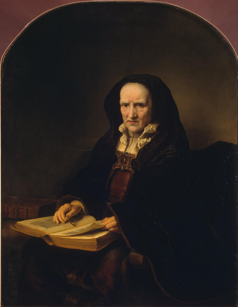 Фердинанд Балтасарс Боль. Портрет старушки с книгой на коленях