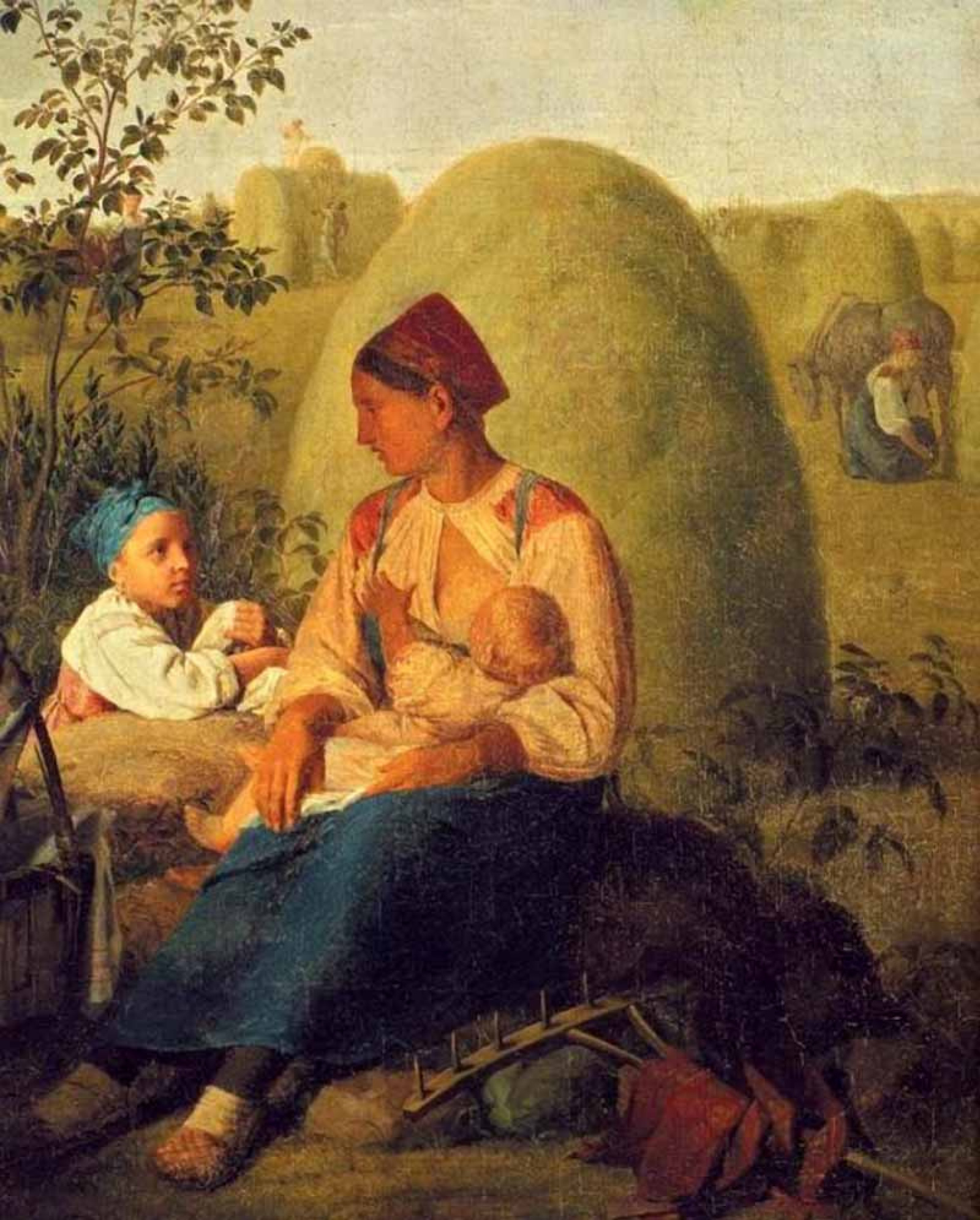 Алексей Гаврилович Венецианов - Сенокос, 1820, 66×54 см: Описание  произведения | Артхив