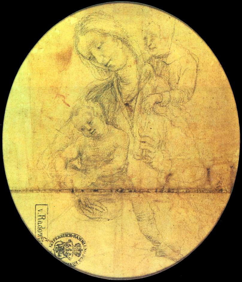 Маттиас Грюневальд. Мария с младенцем и Святым Иоанном
