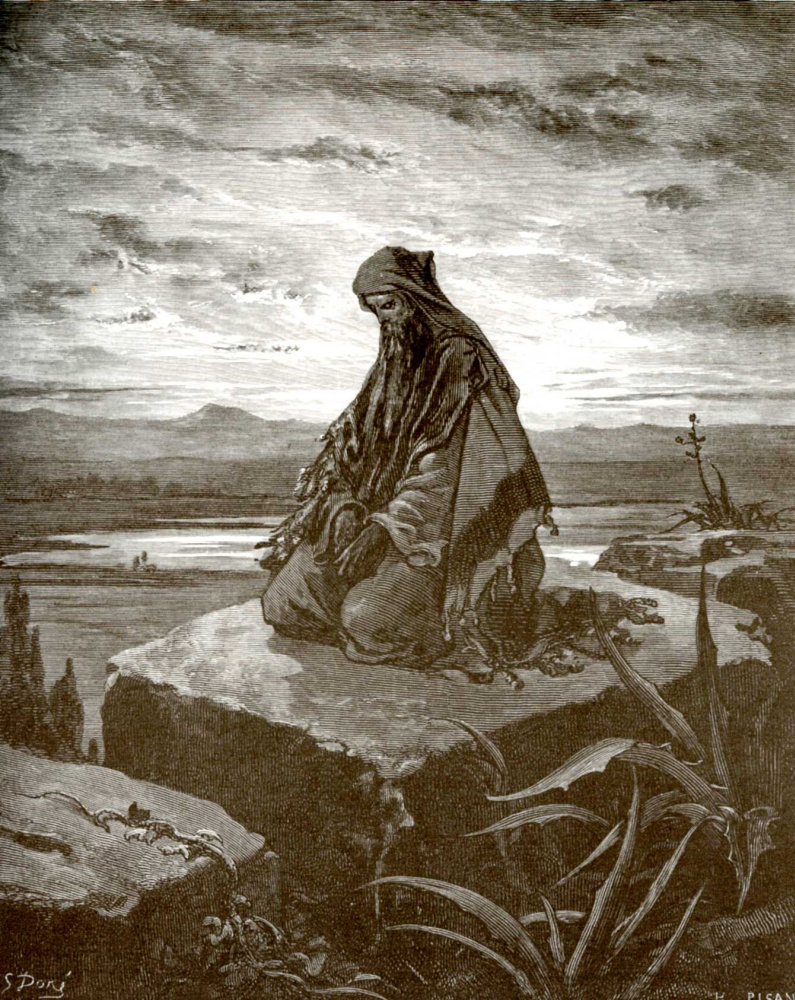 Поль Гюстав Доре. Иллюстрация к Библии: пророк Исаия