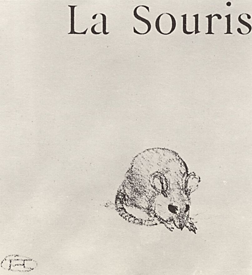 Анри де Тулуз-Лотрек. Иллюстрация к сочинению Жюля Ренара "Натуральные истории". Мышь