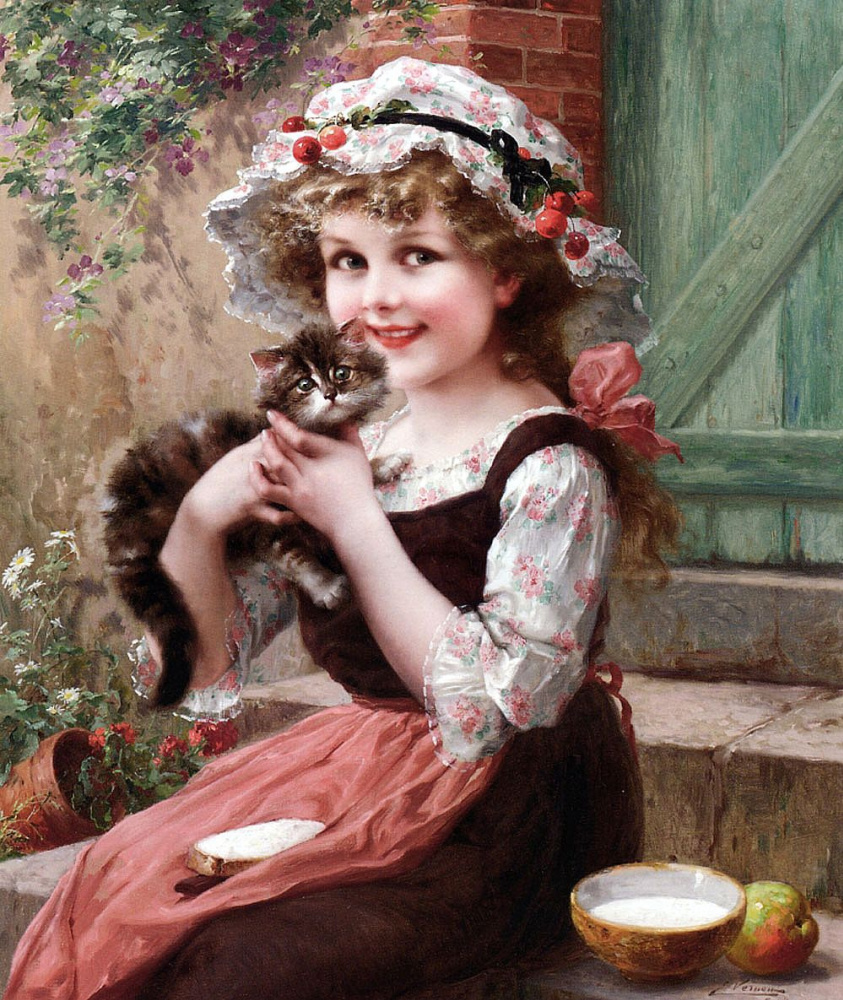 Эмиль Вернон. Маленькие котята. 1919