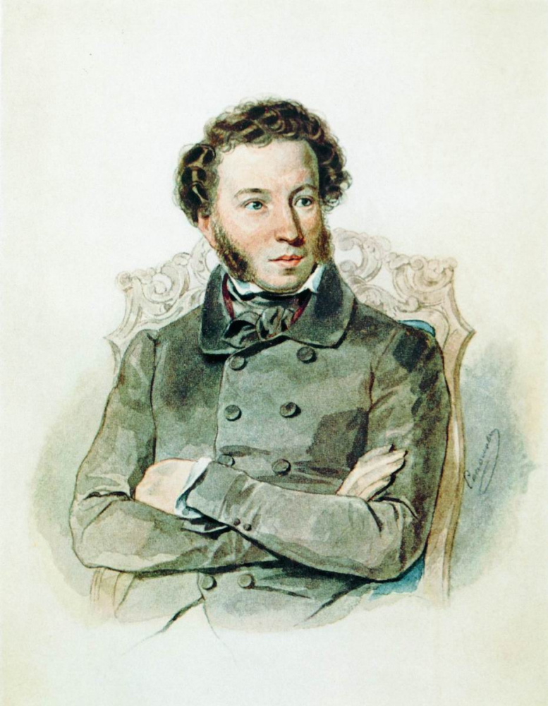 Петр Федорович Соколов. Портрет А.С.Пушкина. 1836