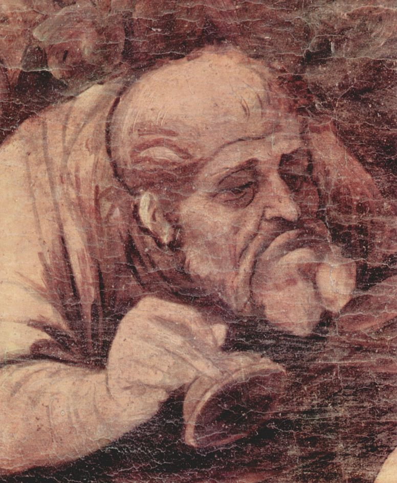 Леонардо да Винчи. Поклонение волхвов (фрагмент)