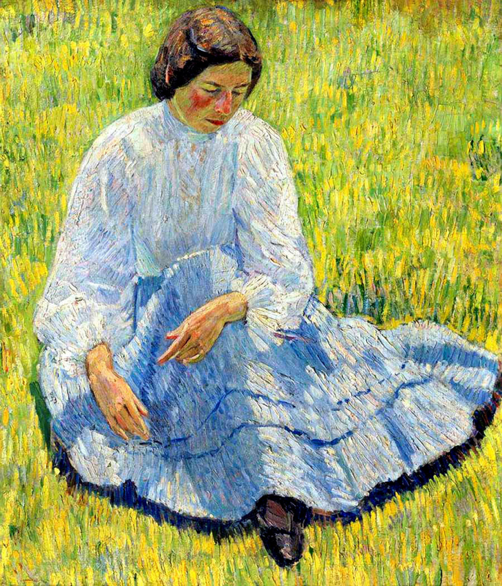 Роберт Рафаилович Фальк - Лиза на солнце, 1907, 94×81 см ...