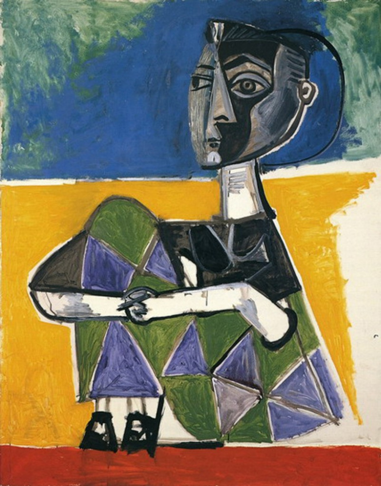 Пабло Пикассо. Сидящая Жаклин