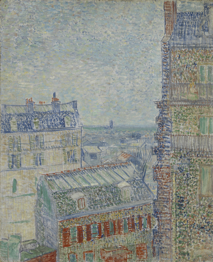 Винсент Ван Гог. Вид Парижа из комнаты на улице Лепик