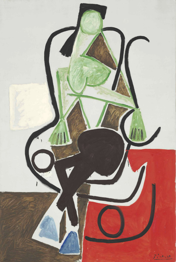 Пабло Пикассо. Женщина в кресле-качалке