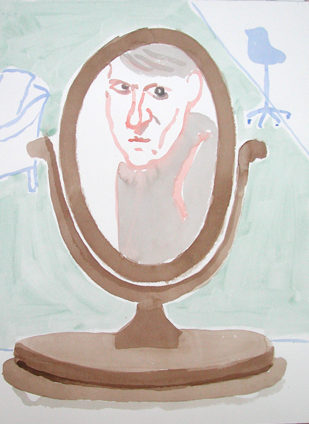 Дэвид Хокни. Автопортрет в овальном зеркале