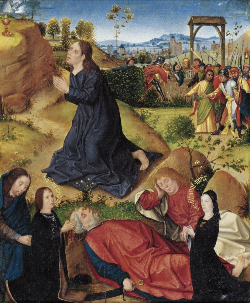 Неизвестный художник. Гефсиманское моление с донаторами. XV век