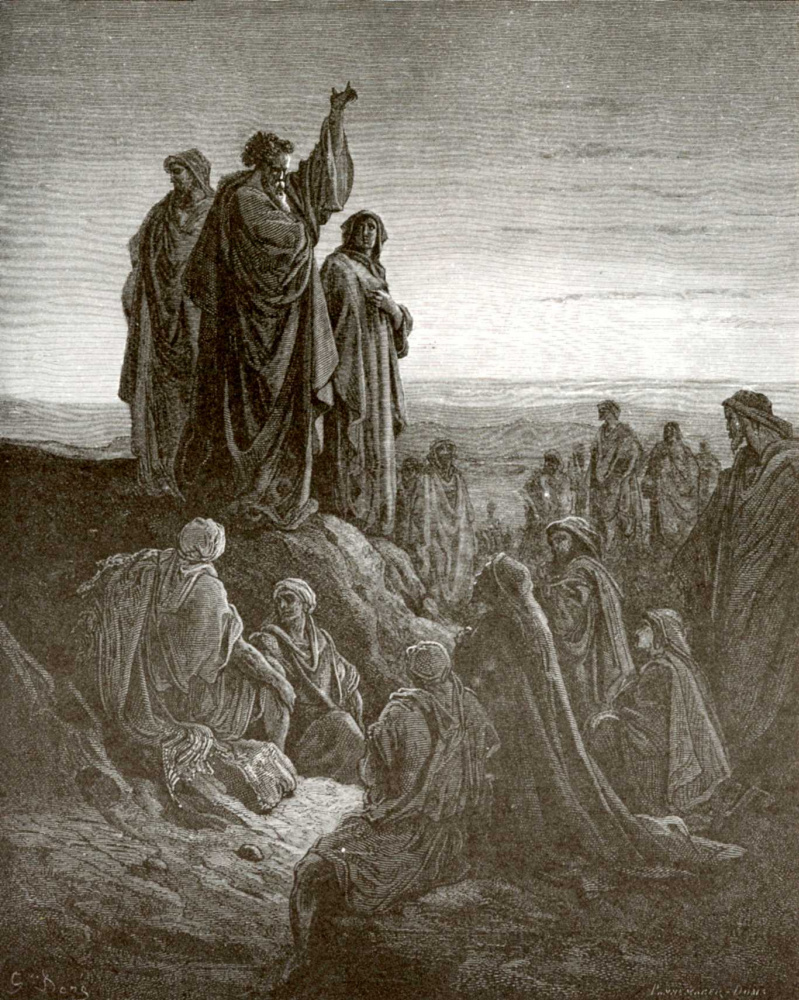 Поль Гюстав Доре. Иллюстрация к Библии: Апостол Петр проповедует Евангелие