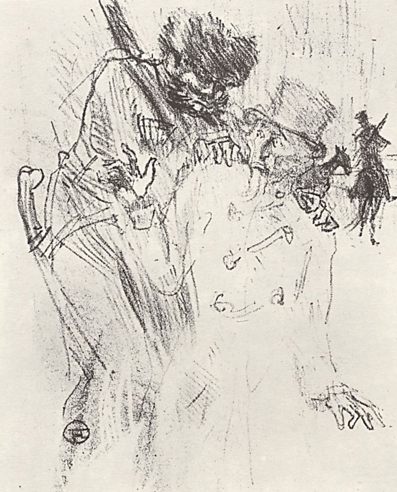 Анри де Тулуз-Лотрек. Иллюстрация к книге Клемансо У подножия Синая