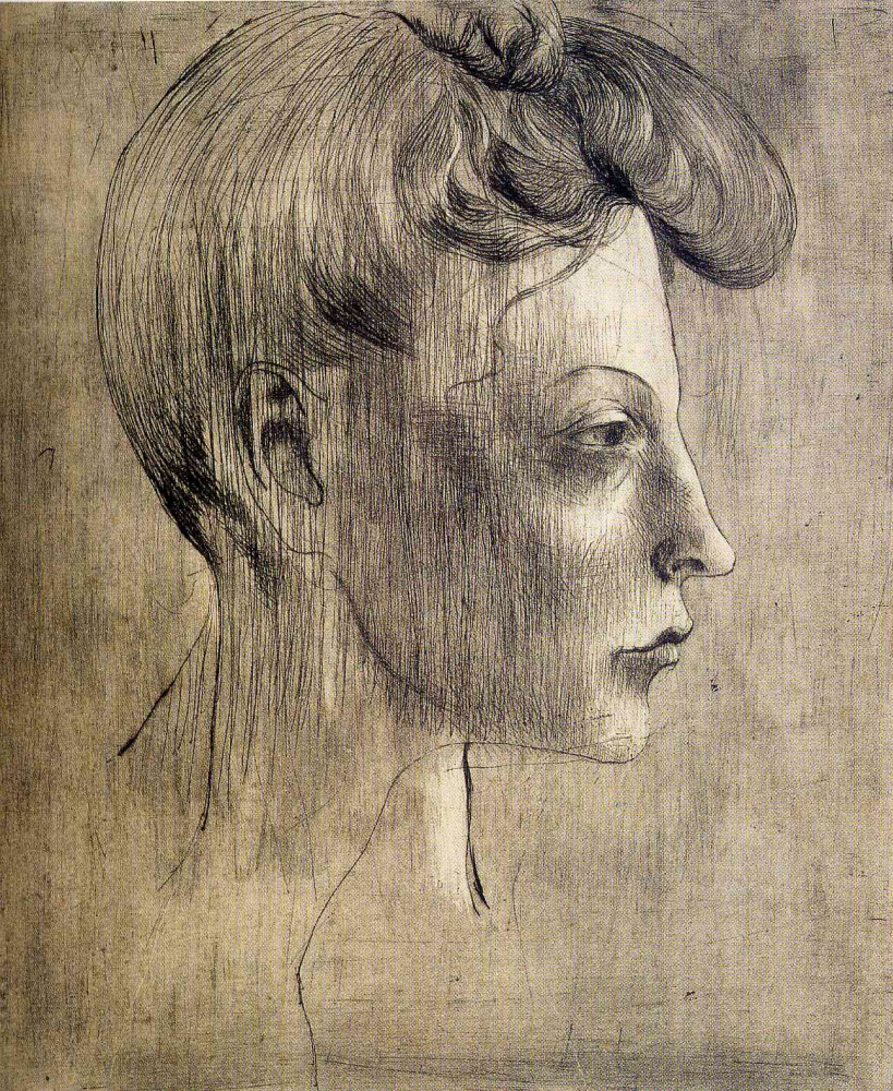 Пабло Пикассо. Профиль женщины