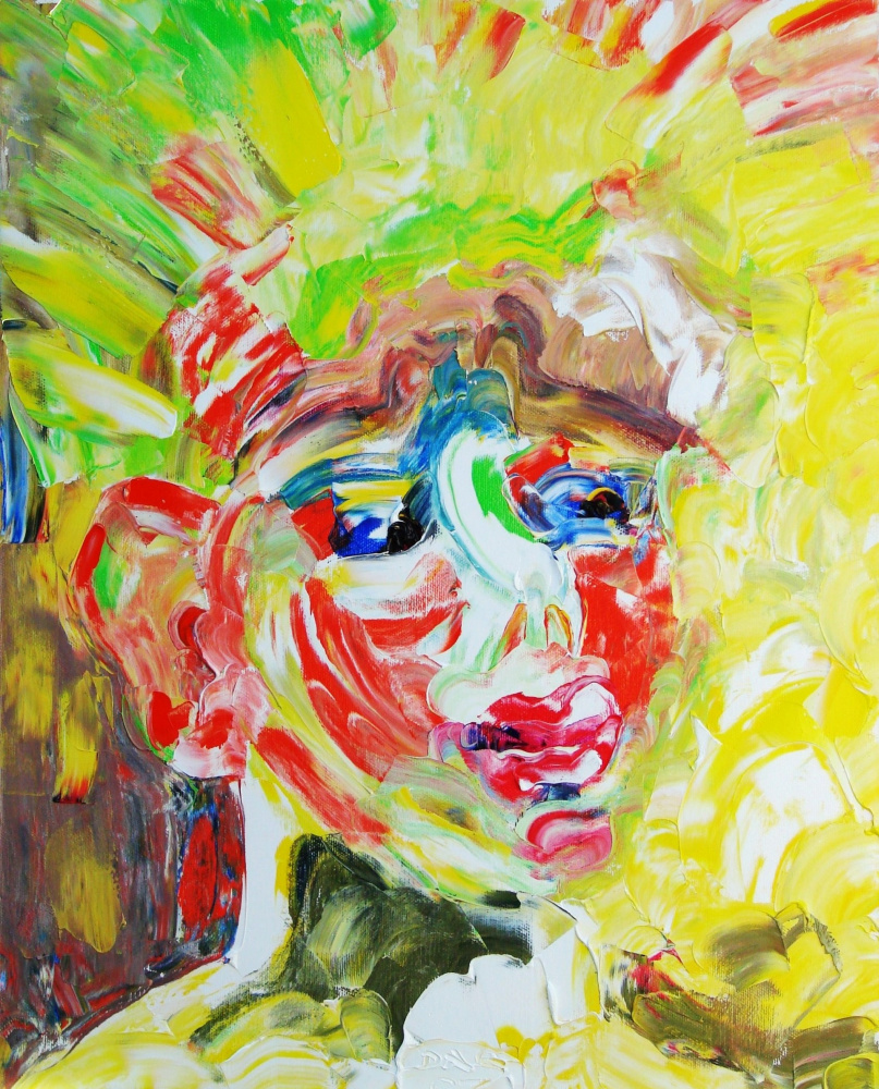 Кандинский-ДАЕ. Sunny boy. (Sasha son of the artist). Oil on canvas, 50-40, 2005