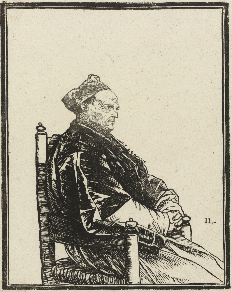 Ян Ливенс. Портрет сидящего в кресле священника