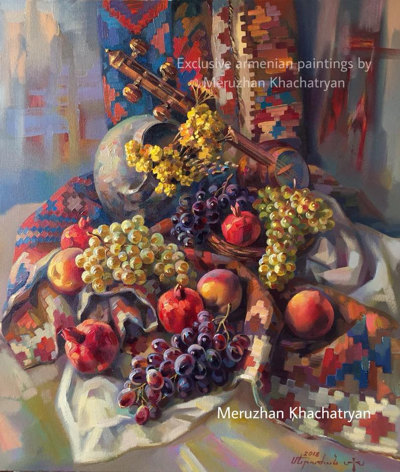 Meruzhan Khachatryan. Armenian still life with grapes