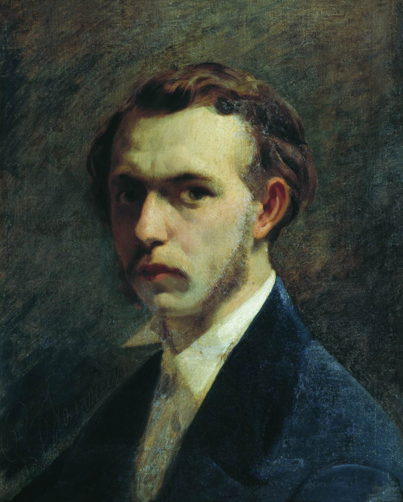 Федор Андреевич Бронников. Автопортрет художника в молодости. 1853