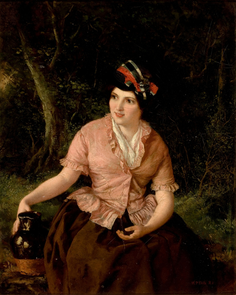 Уильям Фрайт Пауэлл Великобритания 1819-1909. Женщина с кувшином.