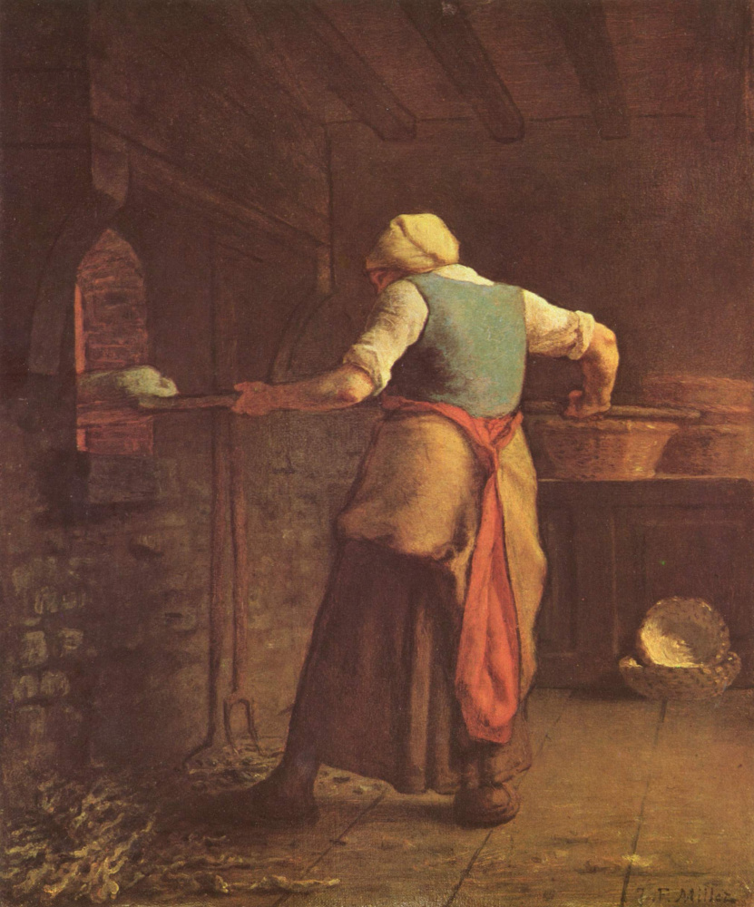 Жан-Франсуа Милле. Женщина, пекущая хлеб