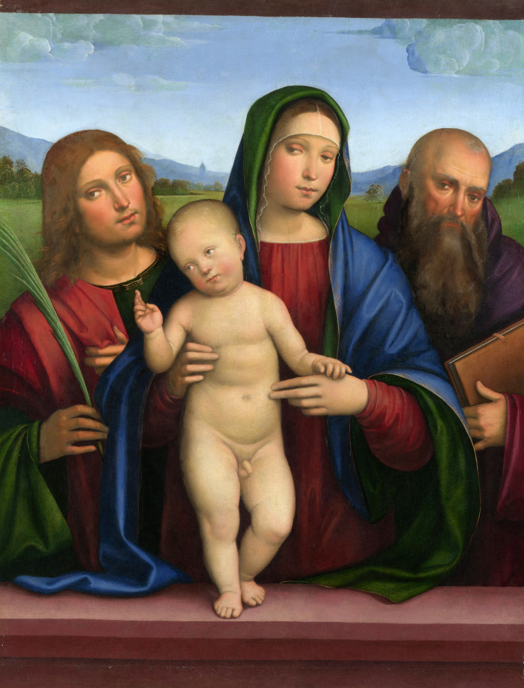 Франческо Франча. Дева с младенцем и двумя святыми