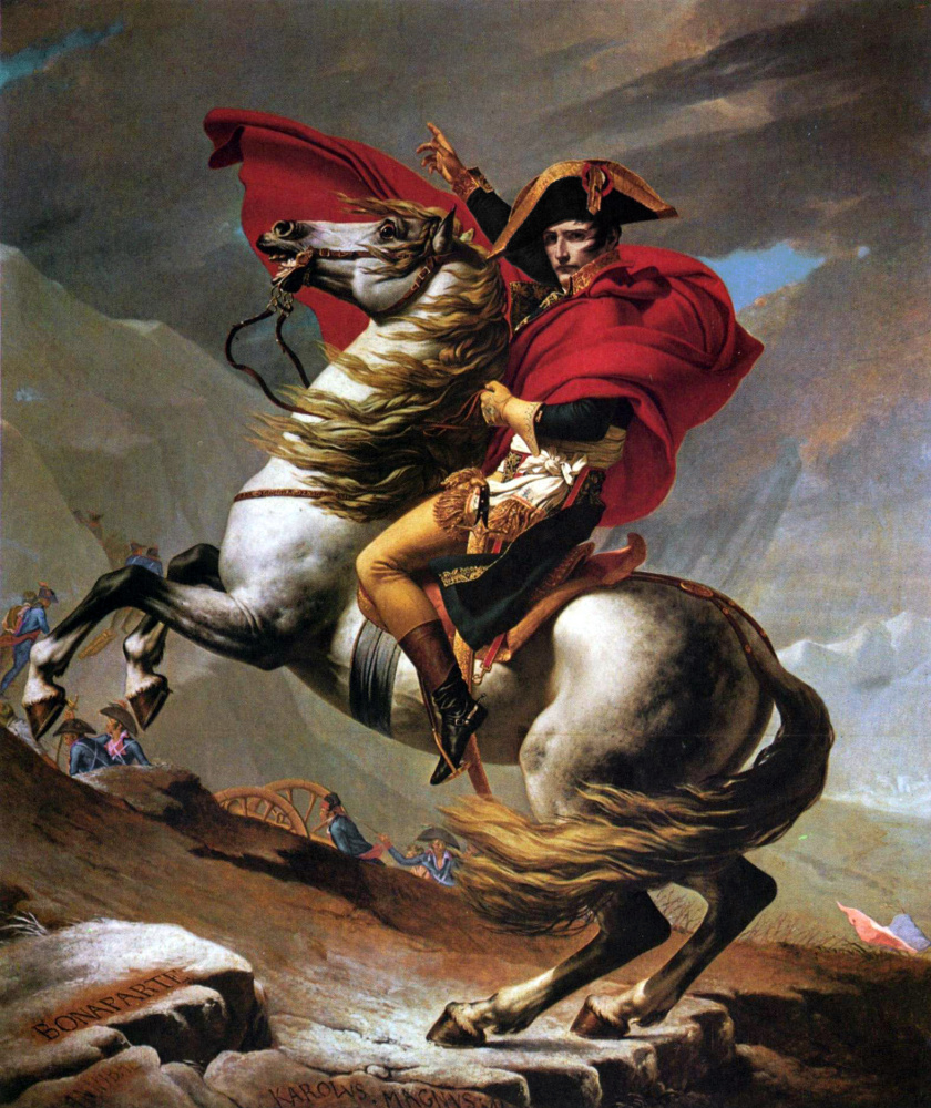 Жак-Луи Давид. Наполеон на перевале Сен-Бернар I
