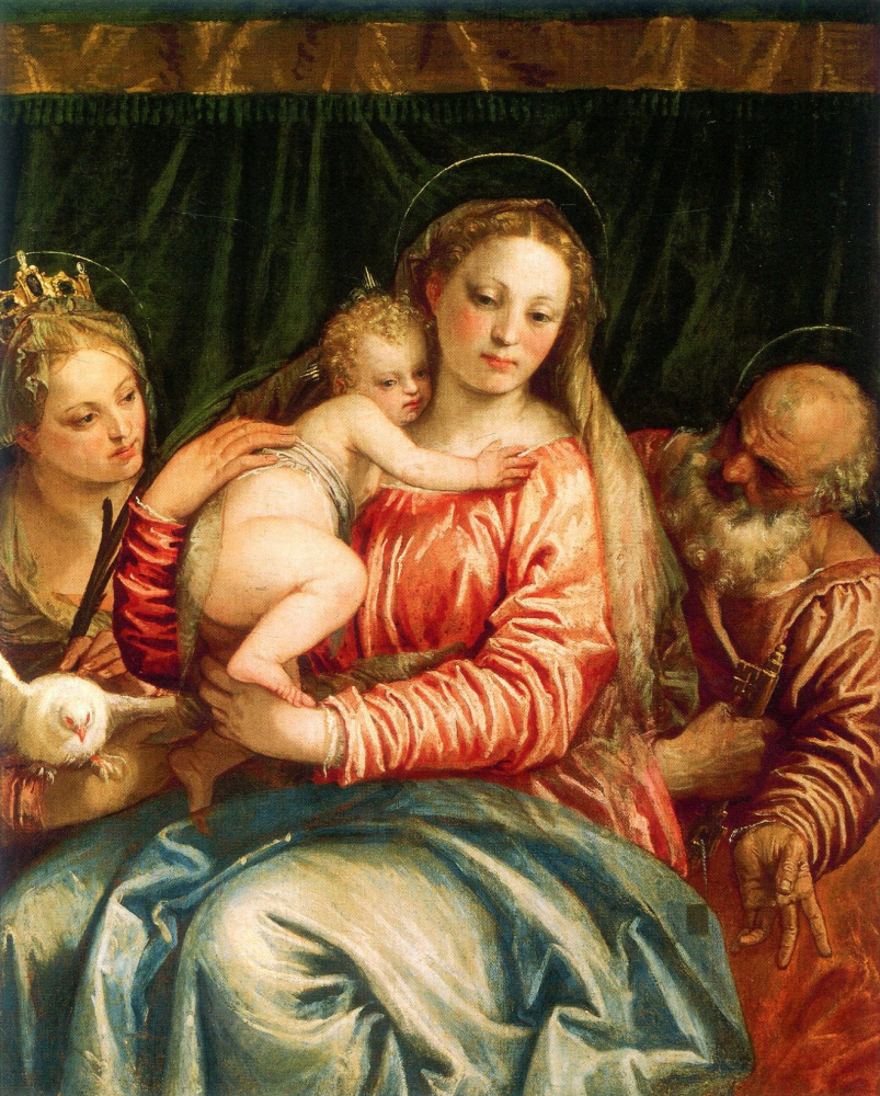 Паоло Веронезе. Мадонна с Младенцем и Святой Петр