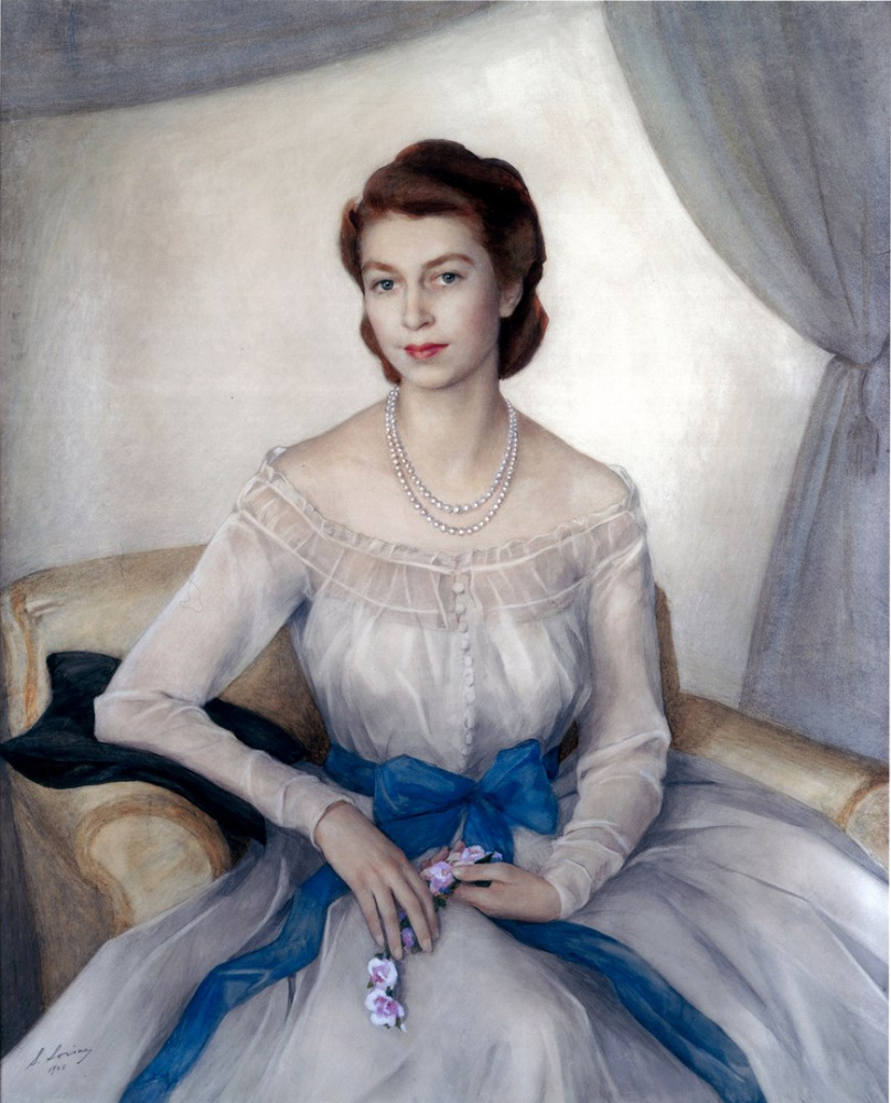 Савелий Абрамович Сорин. Портрет принцессы Елизаветы. (Сейчас королева Великобритании).