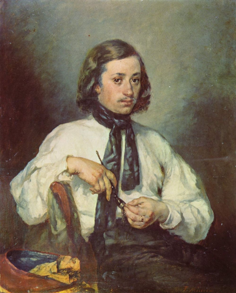 Жан-Франсуа Милле. Портрет мужчины с трубкой. Арман Оно