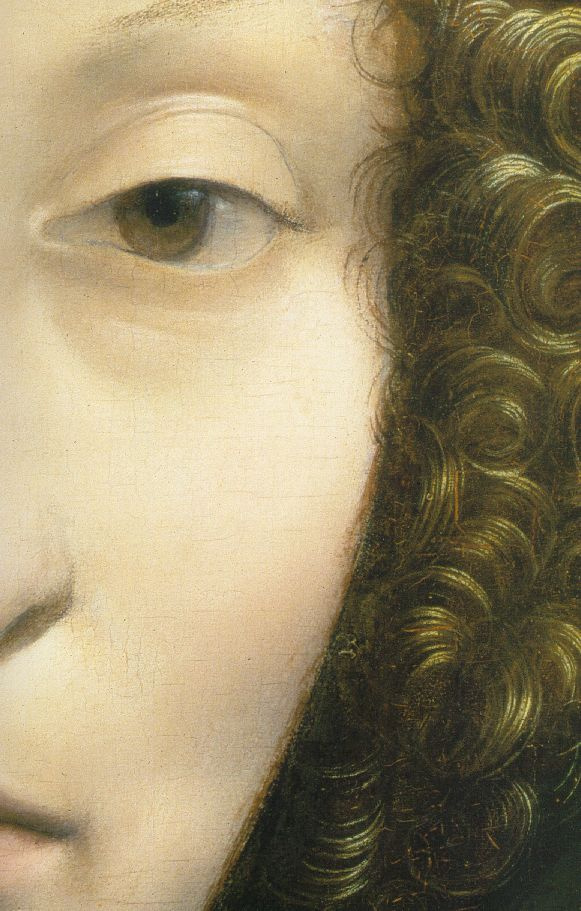 Леонардо да Винчи. Портрет Джиневры Бенчи (фрагмент)