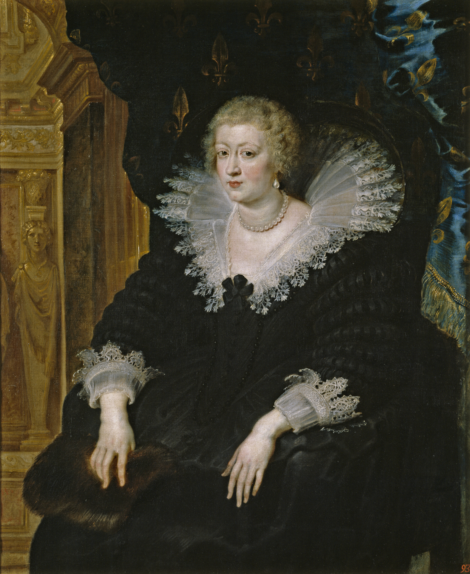 Питер Пауль Рубенс. Портрет Анны Австрийской, королевы Франции