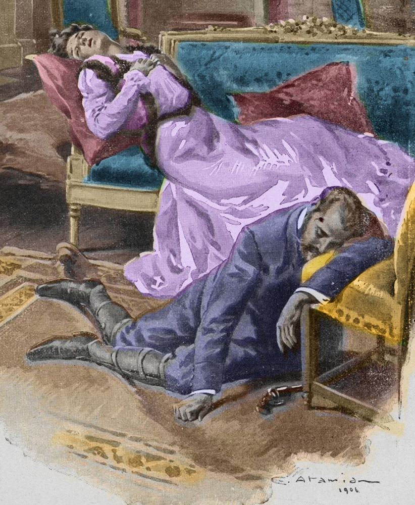 Шарль Гарабед Атамян. Эрцгерцог Рудольф, наследный принц Австрии, убивает себя и свою любовницу баронессу Марию Вечера в своем охотничьем домике