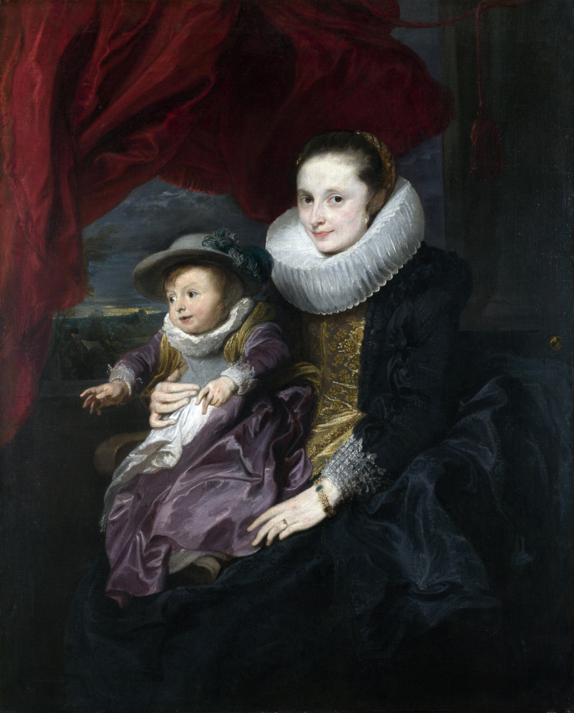 Антонис ван Дейк. Портрет женщины с ребёнком